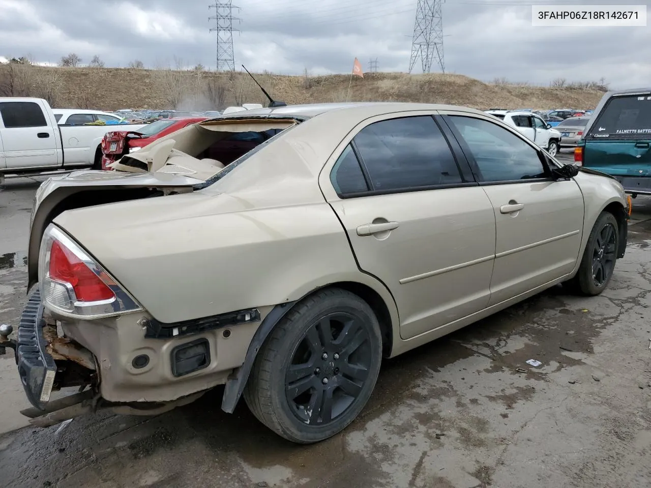 2008 Ford Fusion S VIN: 3FAHP06Z18R142671 Lot: 76260094