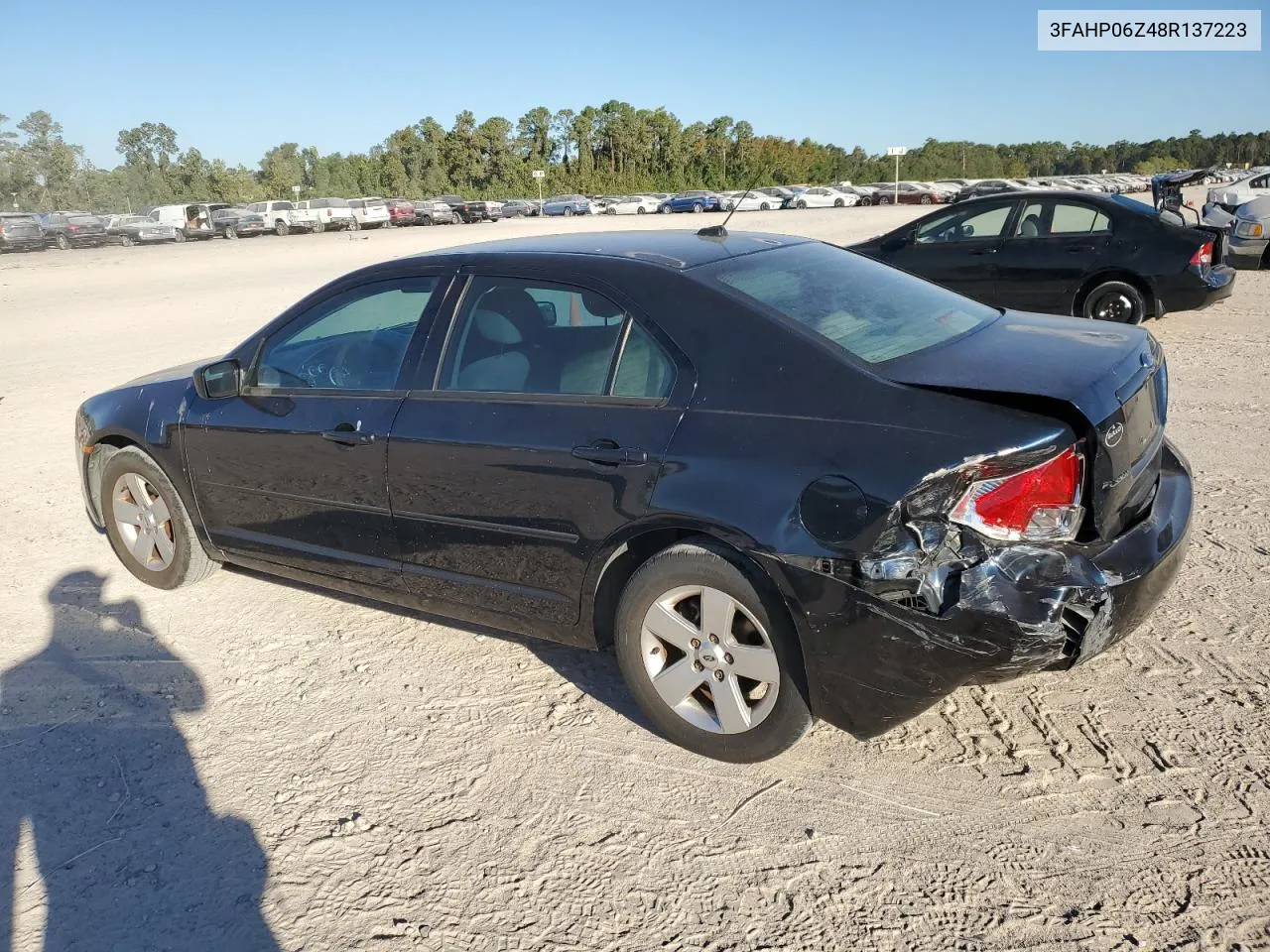 2008 Ford Fusion S VIN: 3FAHP06Z48R137223 Lot: 76272644