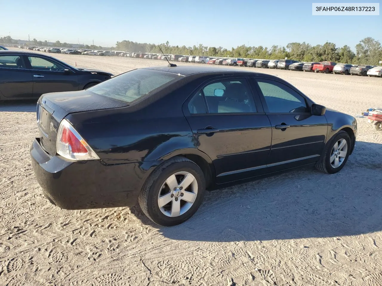 2008 Ford Fusion S VIN: 3FAHP06Z48R137223 Lot: 76272644