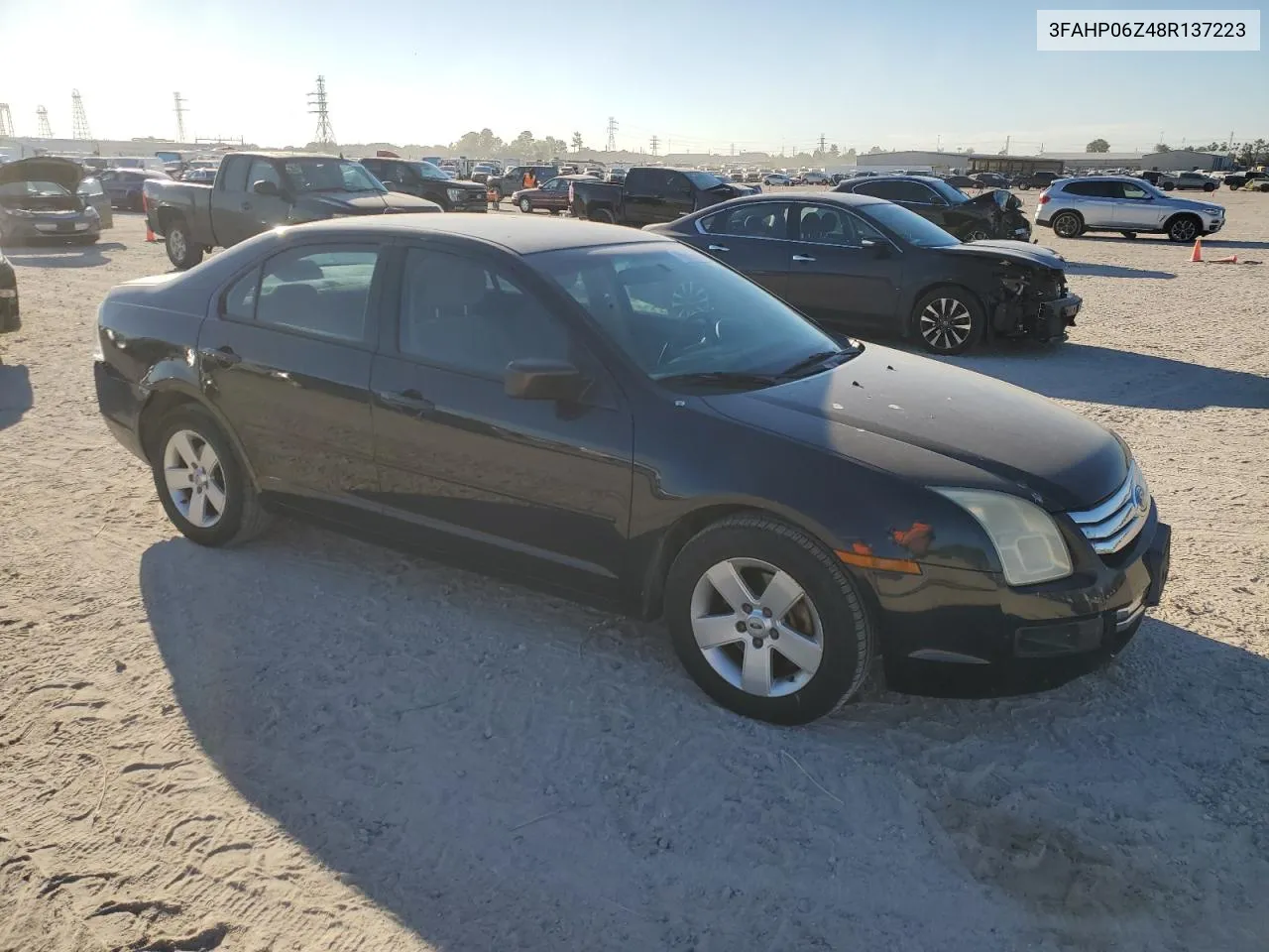 2008 Ford Fusion S VIN: 3FAHP06Z48R137223 Lot: 76272644