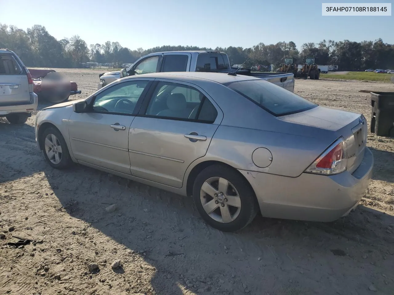 2008 Ford Fusion Se VIN: 3FAHP07108R188145 Lot: 76502024