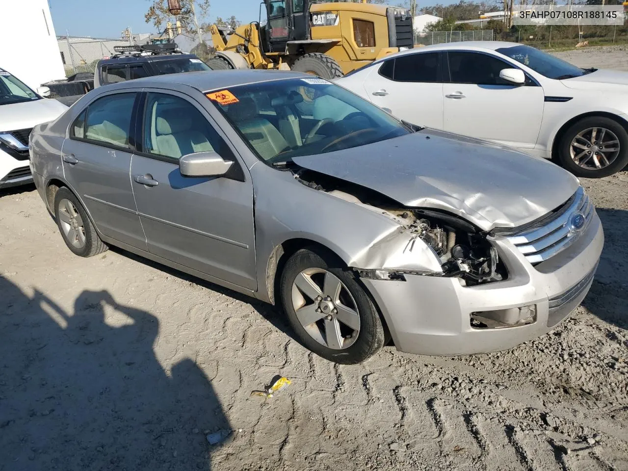 2008 Ford Fusion Se VIN: 3FAHP07108R188145 Lot: 76502024