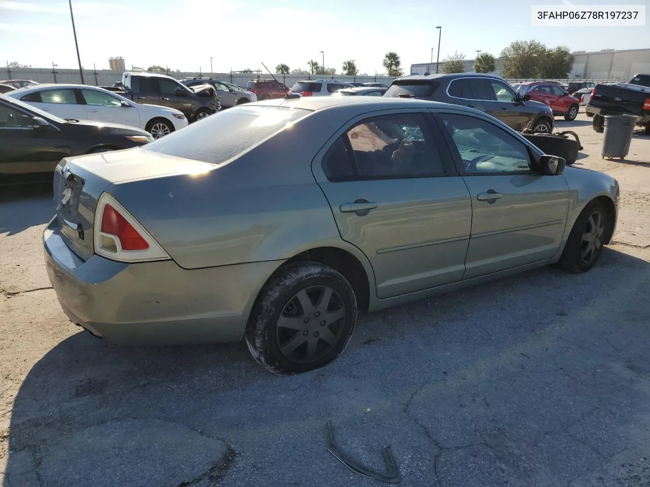 2008 Ford Fusion S VIN: 3FAHP06Z78R197237 Lot: 77408114