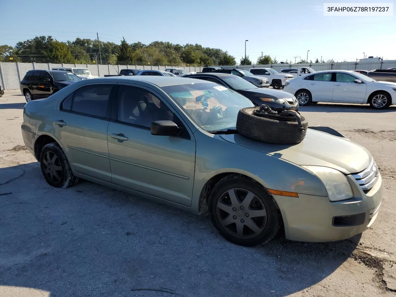 2008 Ford Fusion S VIN: 3FAHP06Z78R197237 Lot: 77408114