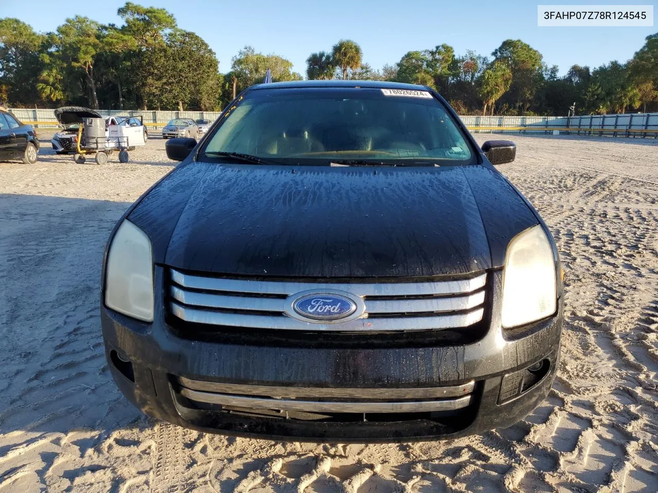 2008 Ford Fusion Se VIN: 3FAHP07Z78R124545 Lot: 78026524