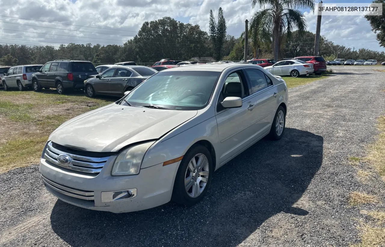 2008 Ford Fusion Sel VIN: 3FAHP08128R137177 Lot: 78903024