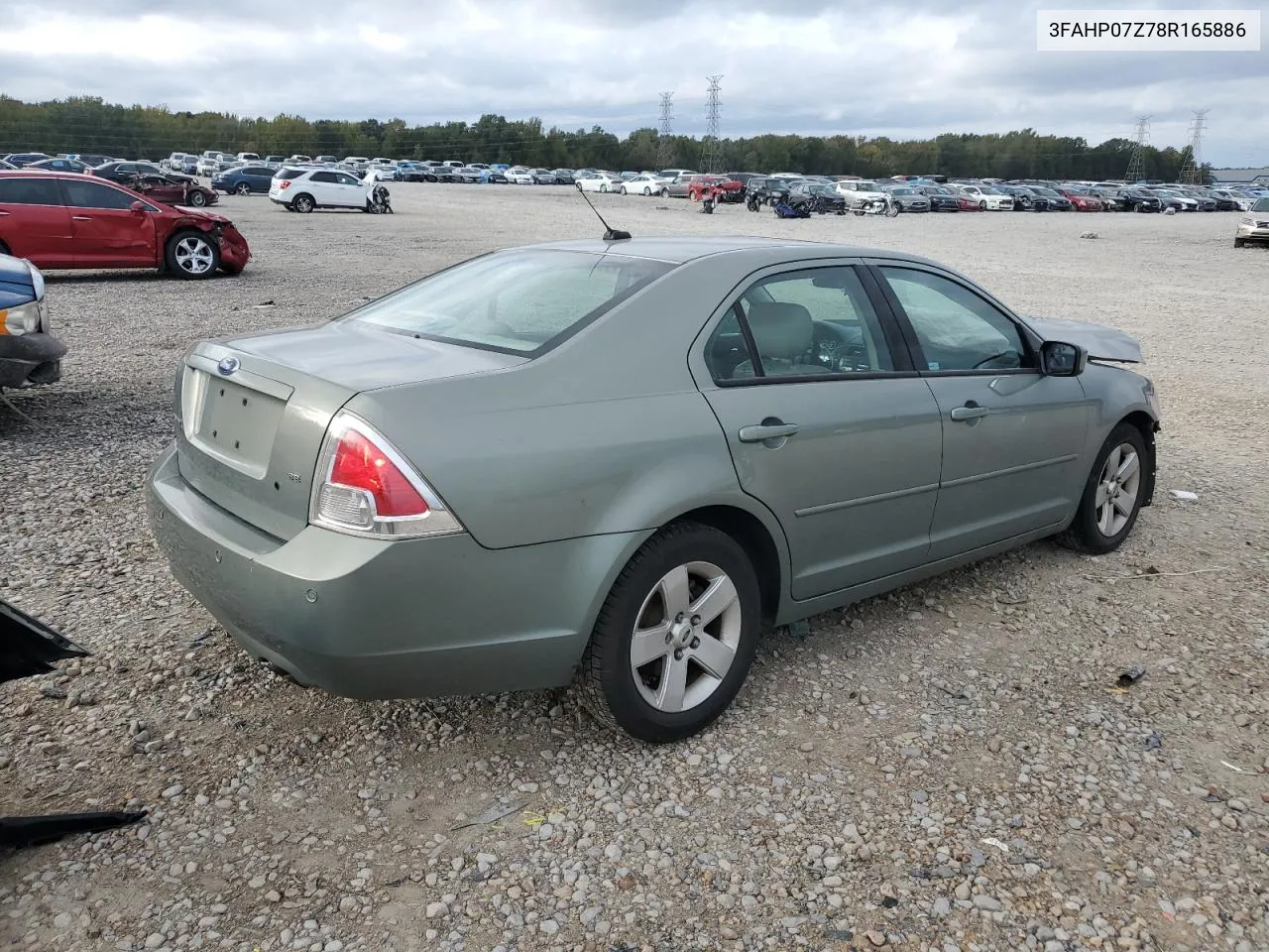 2008 Ford Fusion Se VIN: 3FAHP07Z78R165886 Lot: 78959344