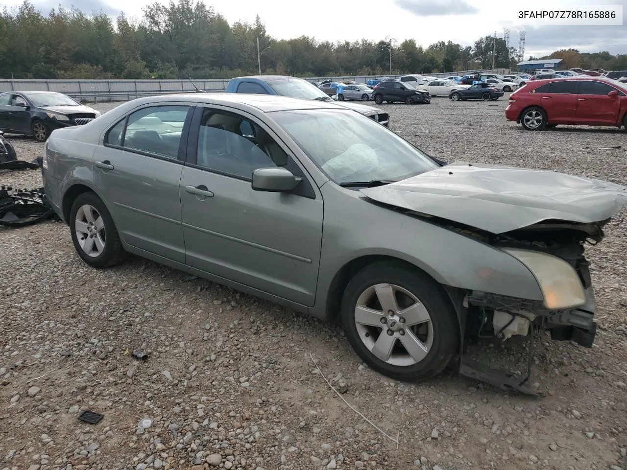 2008 Ford Fusion Se VIN: 3FAHP07Z78R165886 Lot: 78959344