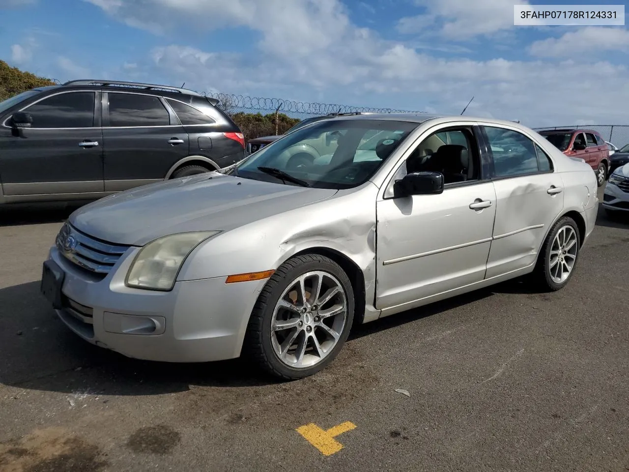 2008 Ford Fusion Se VIN: 3FAHP07178R124331 Lot: 79158184