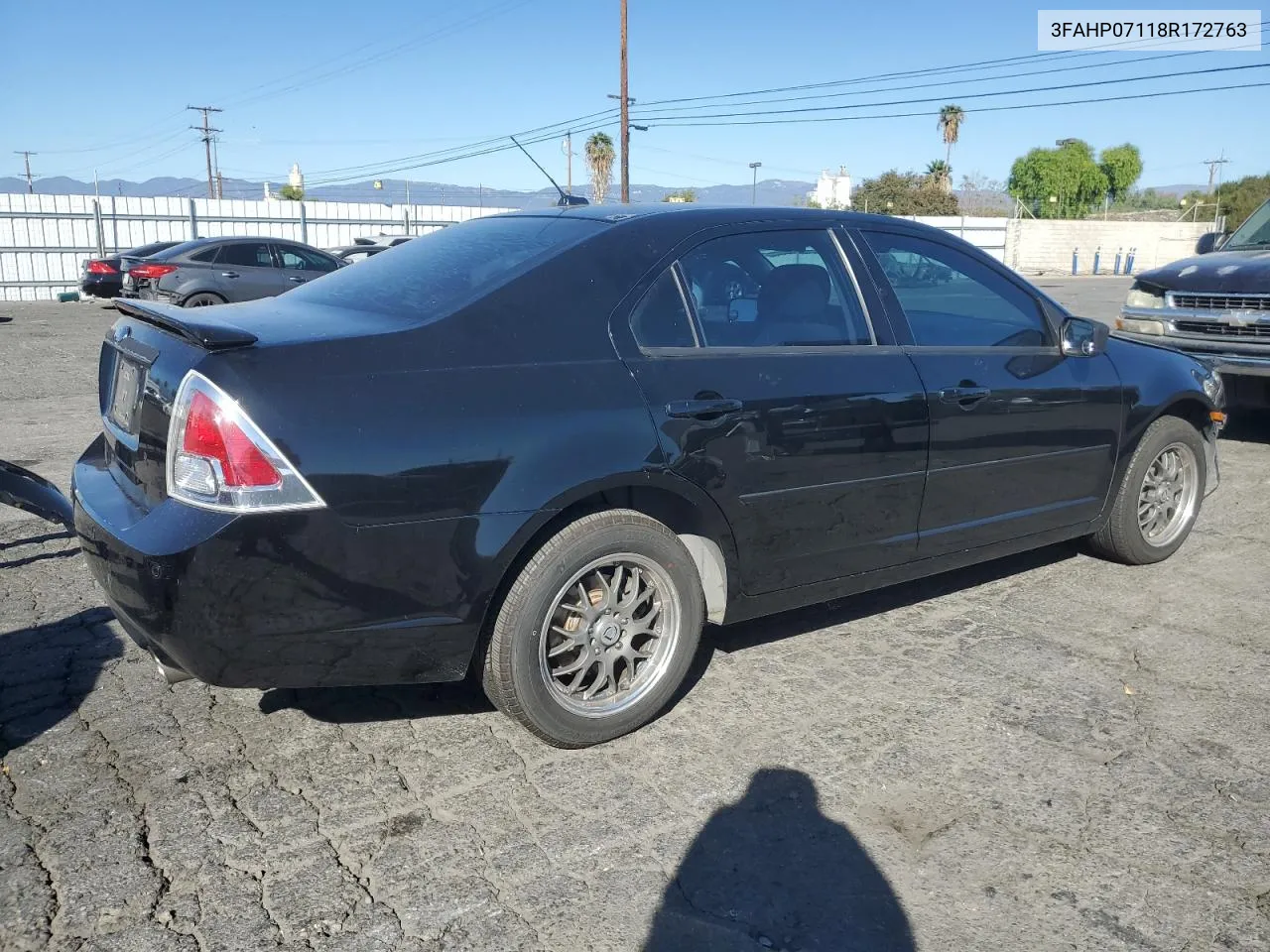 2008 Ford Fusion Se VIN: 3FAHP07118R172763 Lot: 79325284