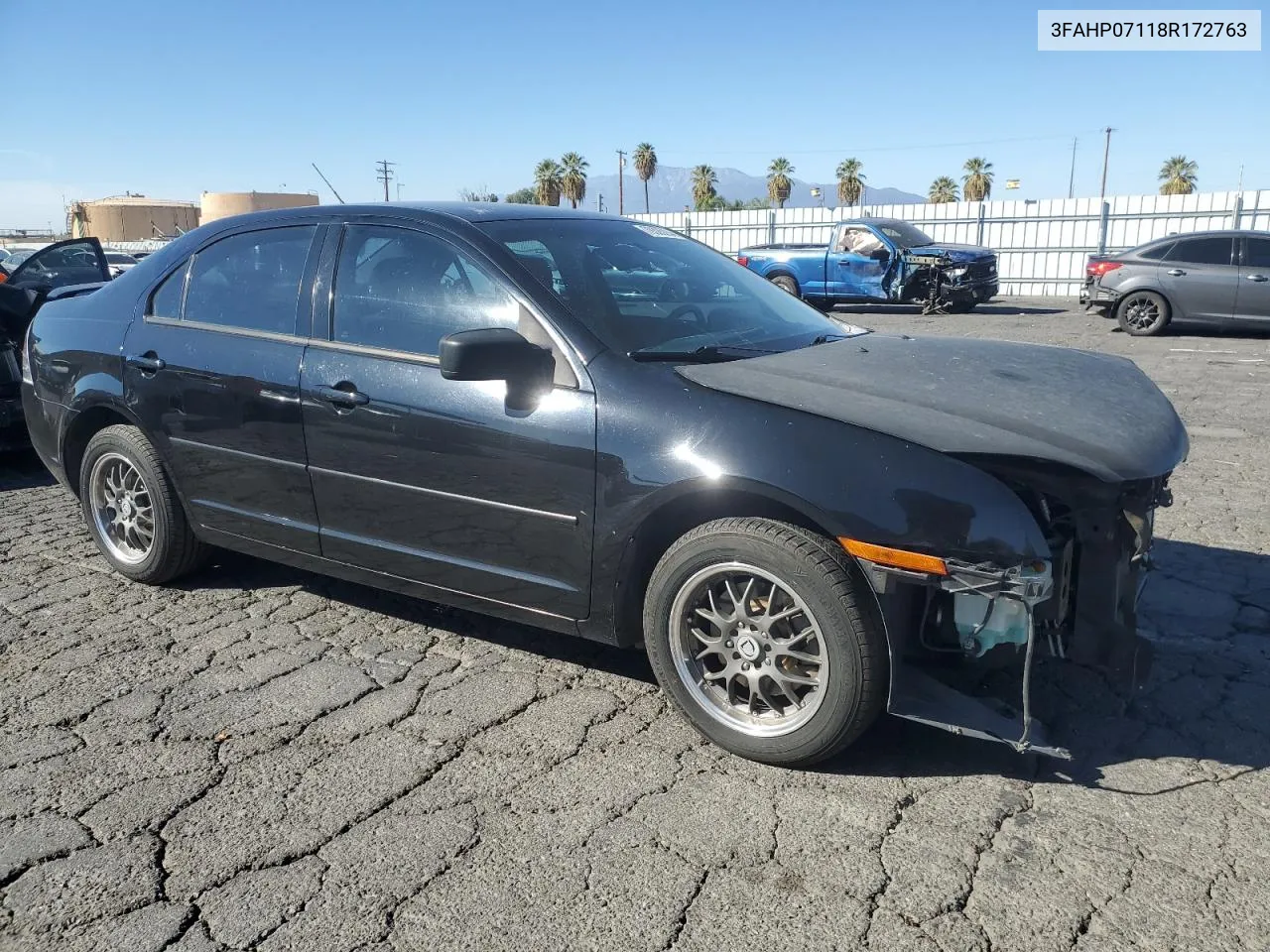 2008 Ford Fusion Se VIN: 3FAHP07118R172763 Lot: 79325284