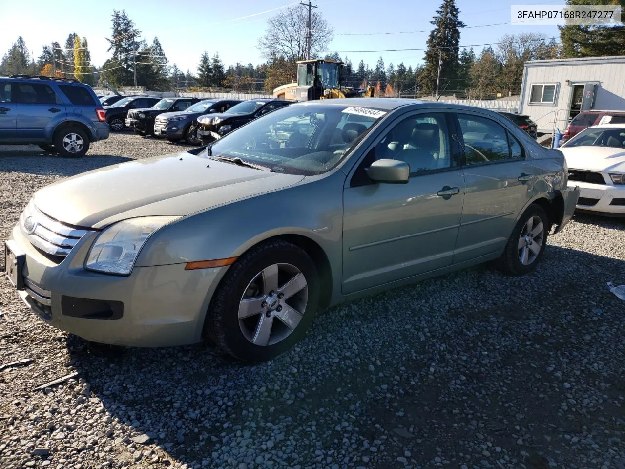 2008 Ford Fusion Se VIN: 3FAHP07168R247277 Lot: 79494544