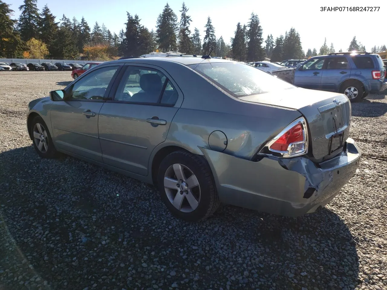 2008 Ford Fusion Se VIN: 3FAHP07168R247277 Lot: 79494544