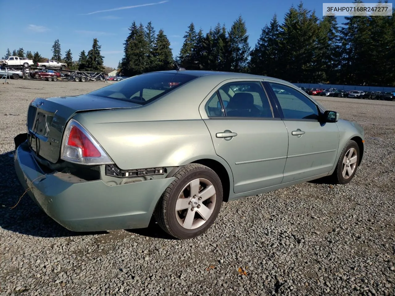 2008 Ford Fusion Se VIN: 3FAHP07168R247277 Lot: 79494544