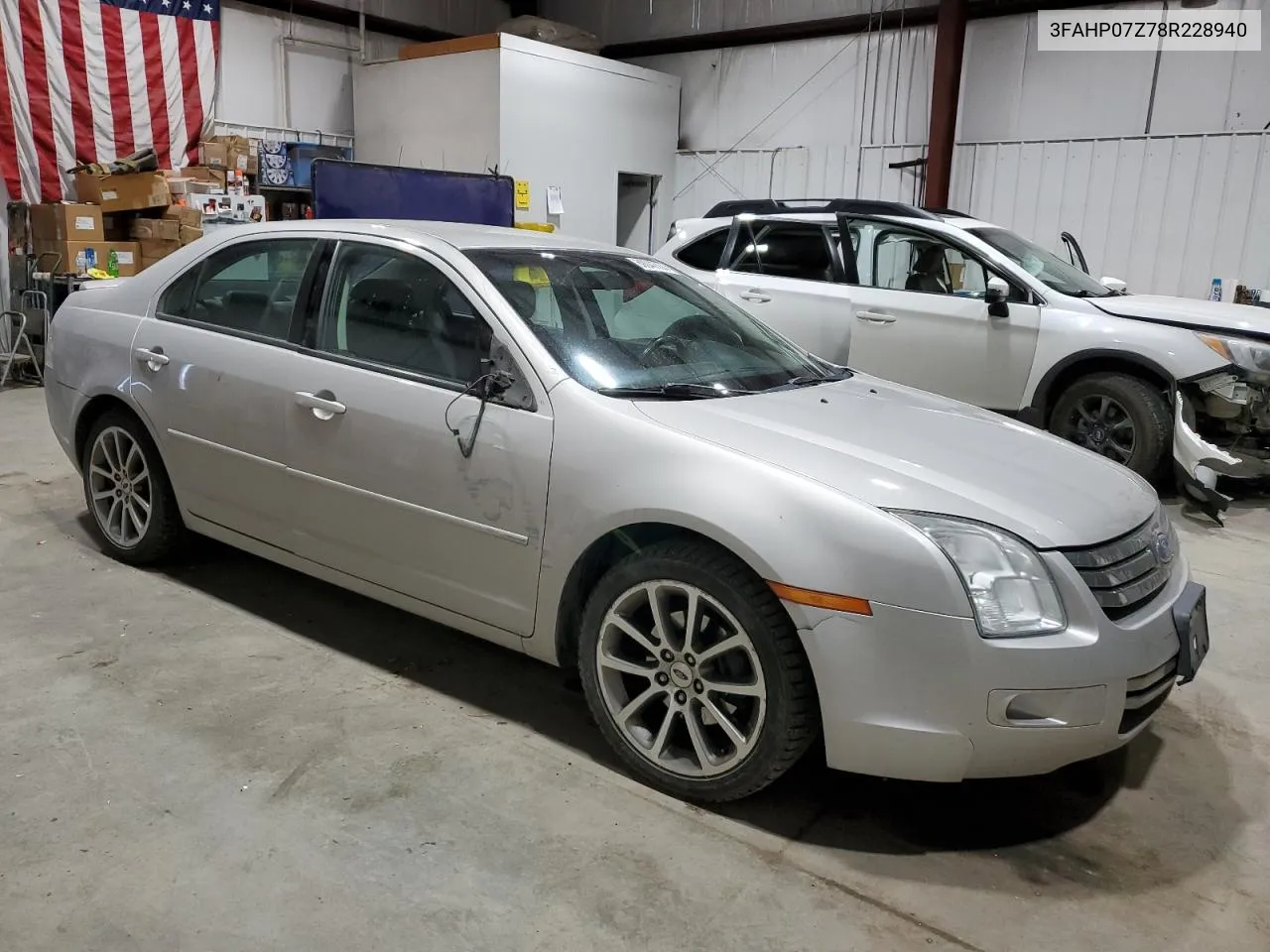 2008 Ford Fusion Se VIN: 3FAHP07Z78R228940 Lot: 80042764