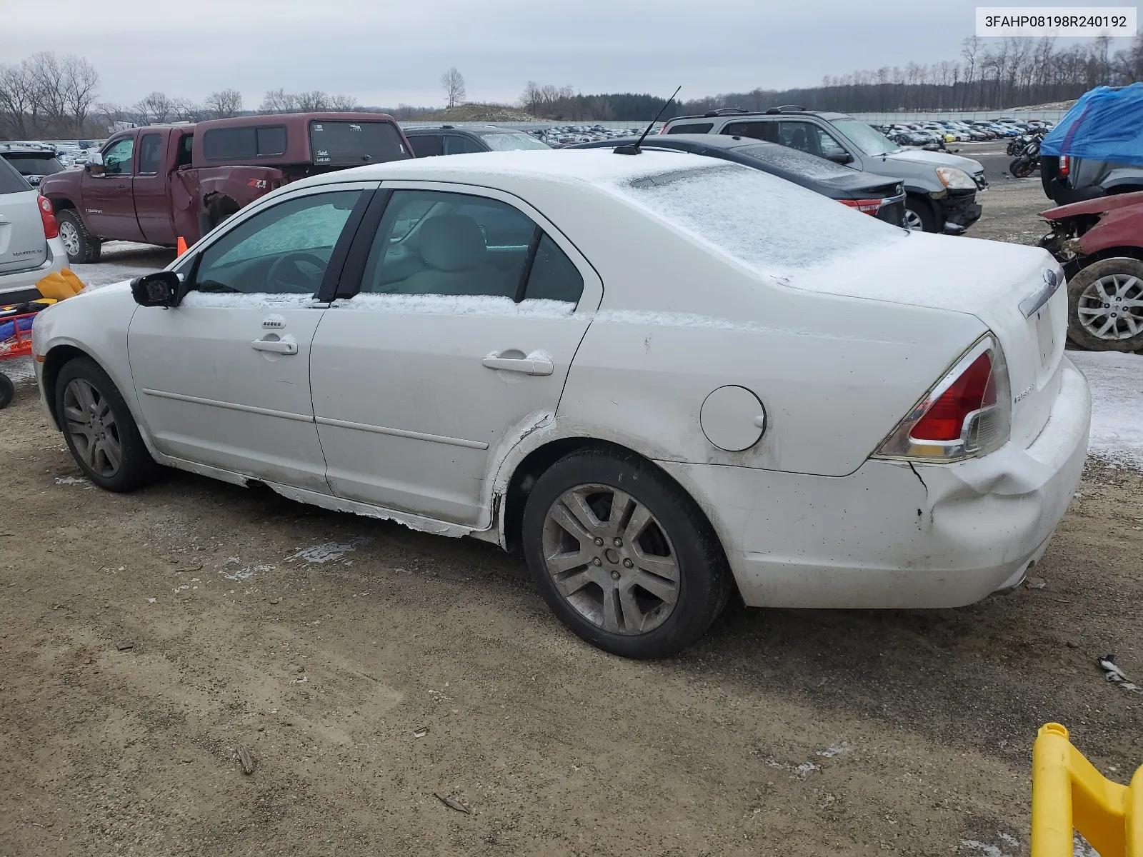 2008 Ford Fusion Sel VIN: 3FAHP08198R240192 Lot: 82732703