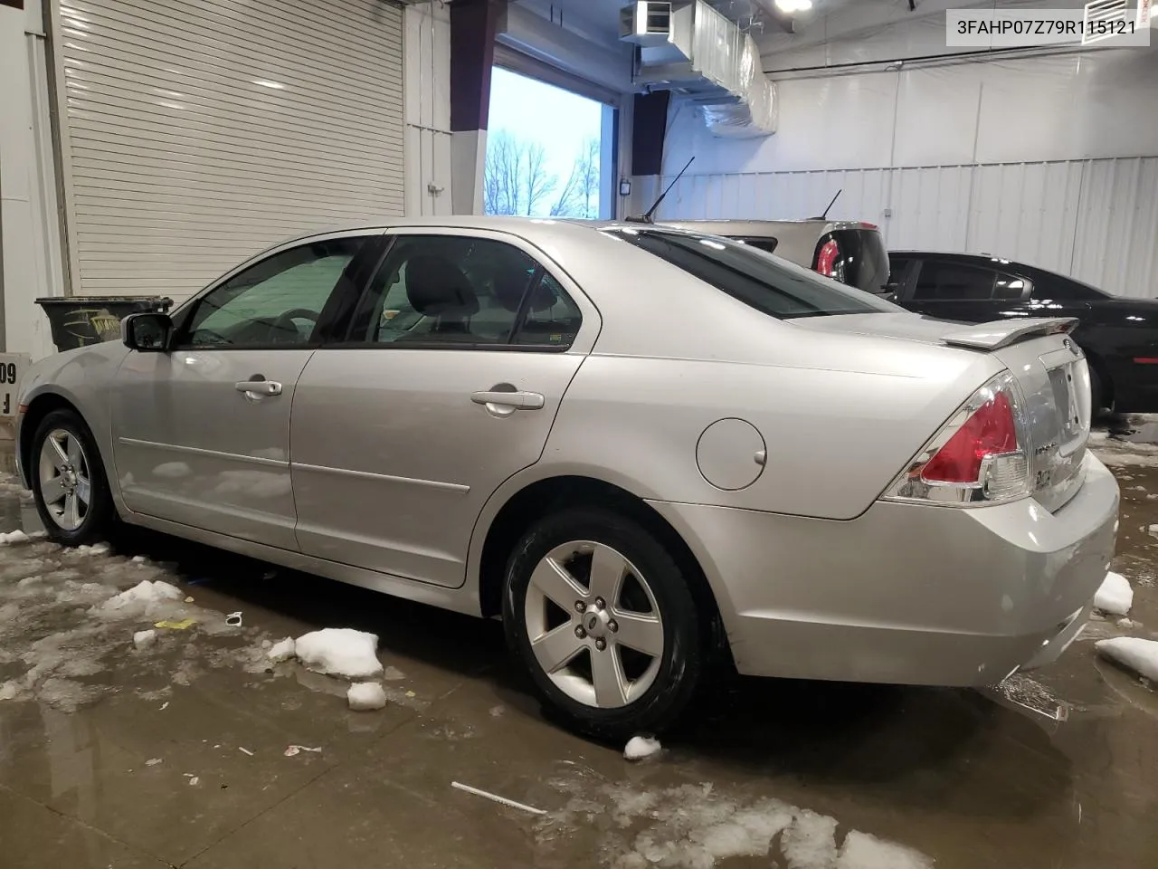 2009 Ford Fusion Se VIN: 3FAHP07Z79R115121 Lot: 38014864