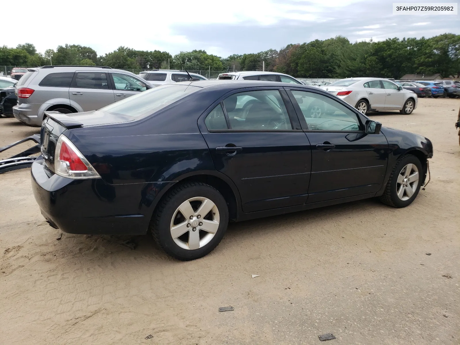 2009 Ford Fusion Se VIN: 3FAHP07Z59R205982 Lot: 59955744