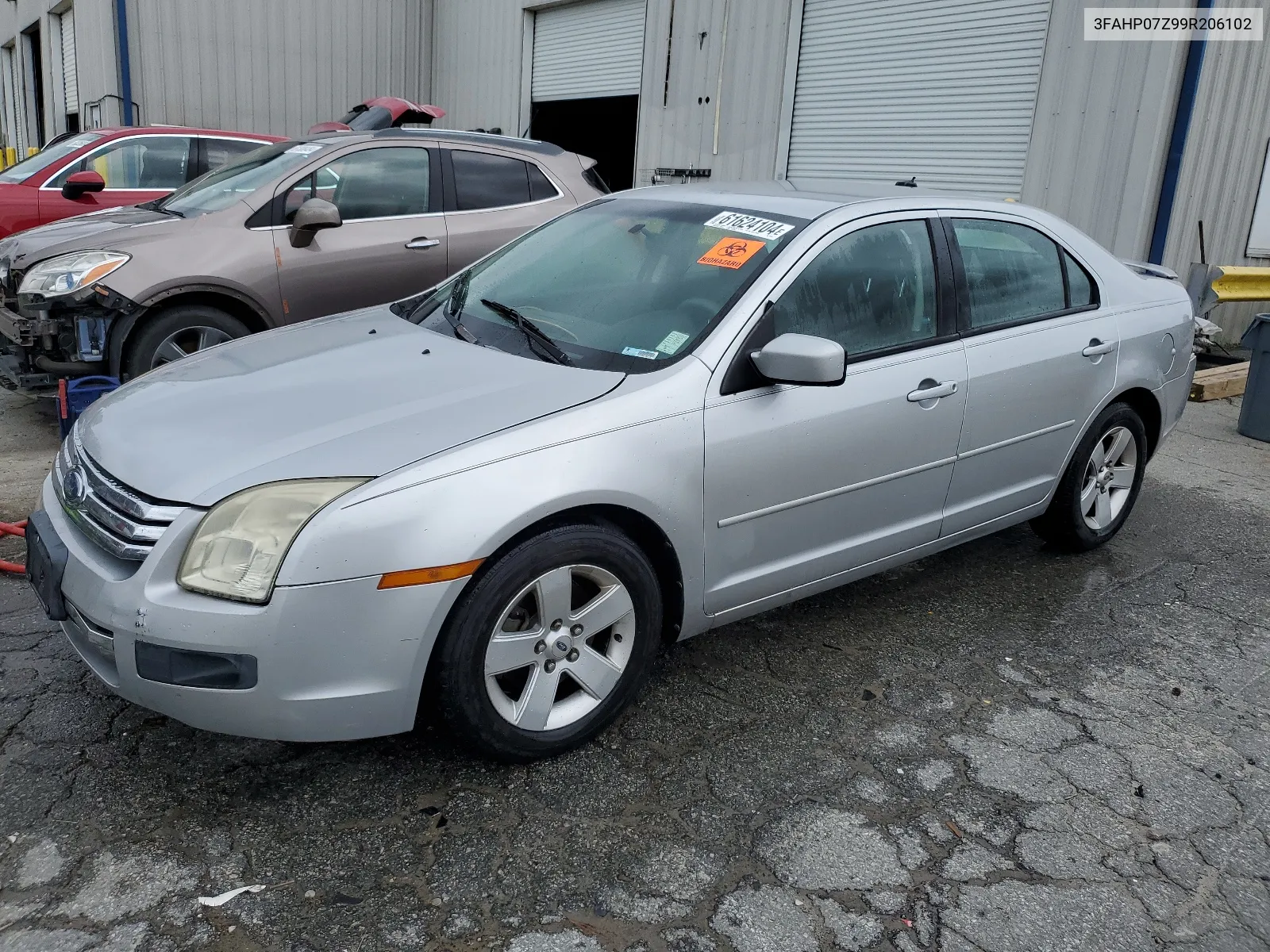 2009 Ford Fusion Se VIN: 3FAHP07Z99R206102 Lot: 61624104