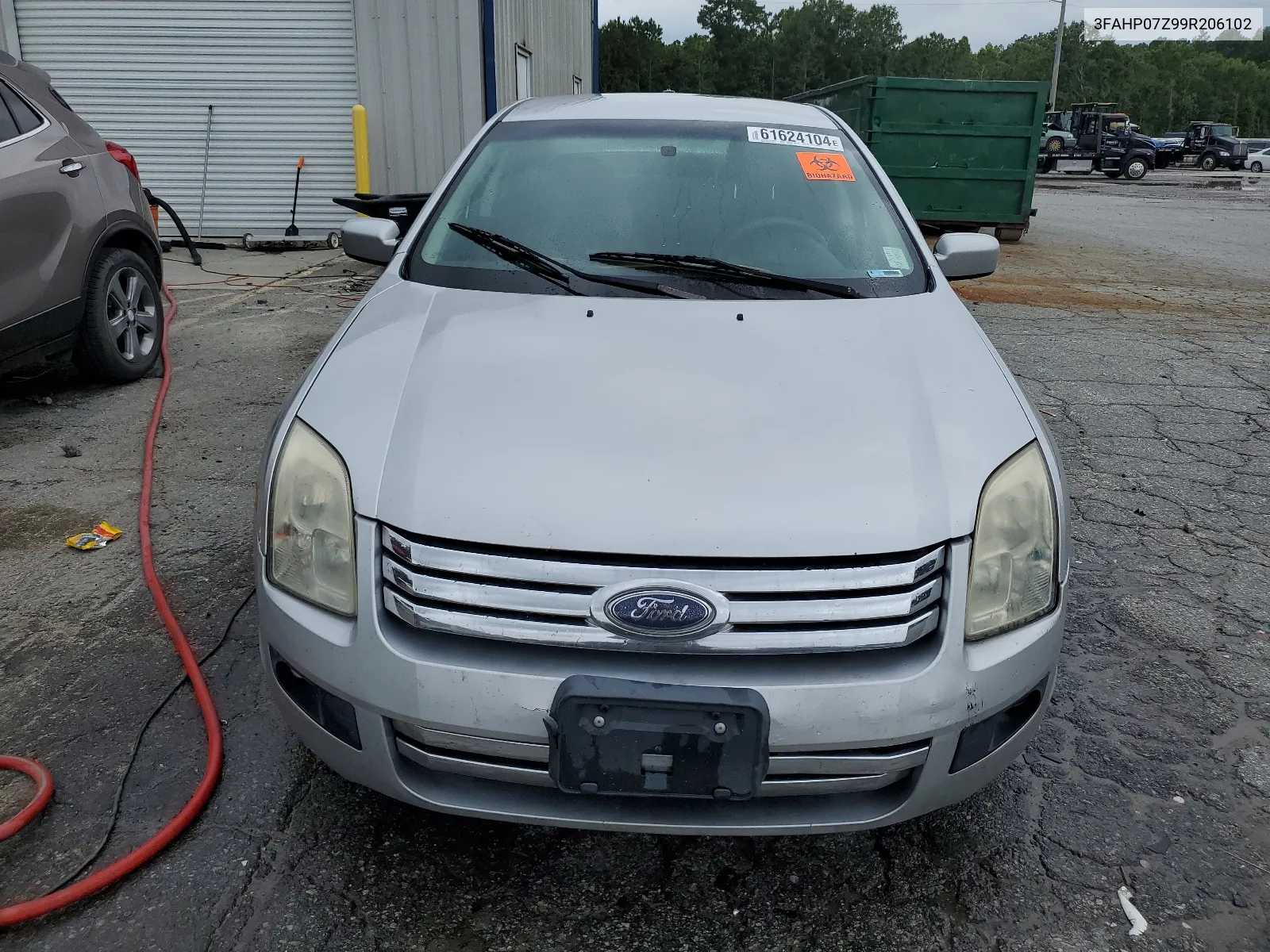 2009 Ford Fusion Se VIN: 3FAHP07Z99R206102 Lot: 61624104