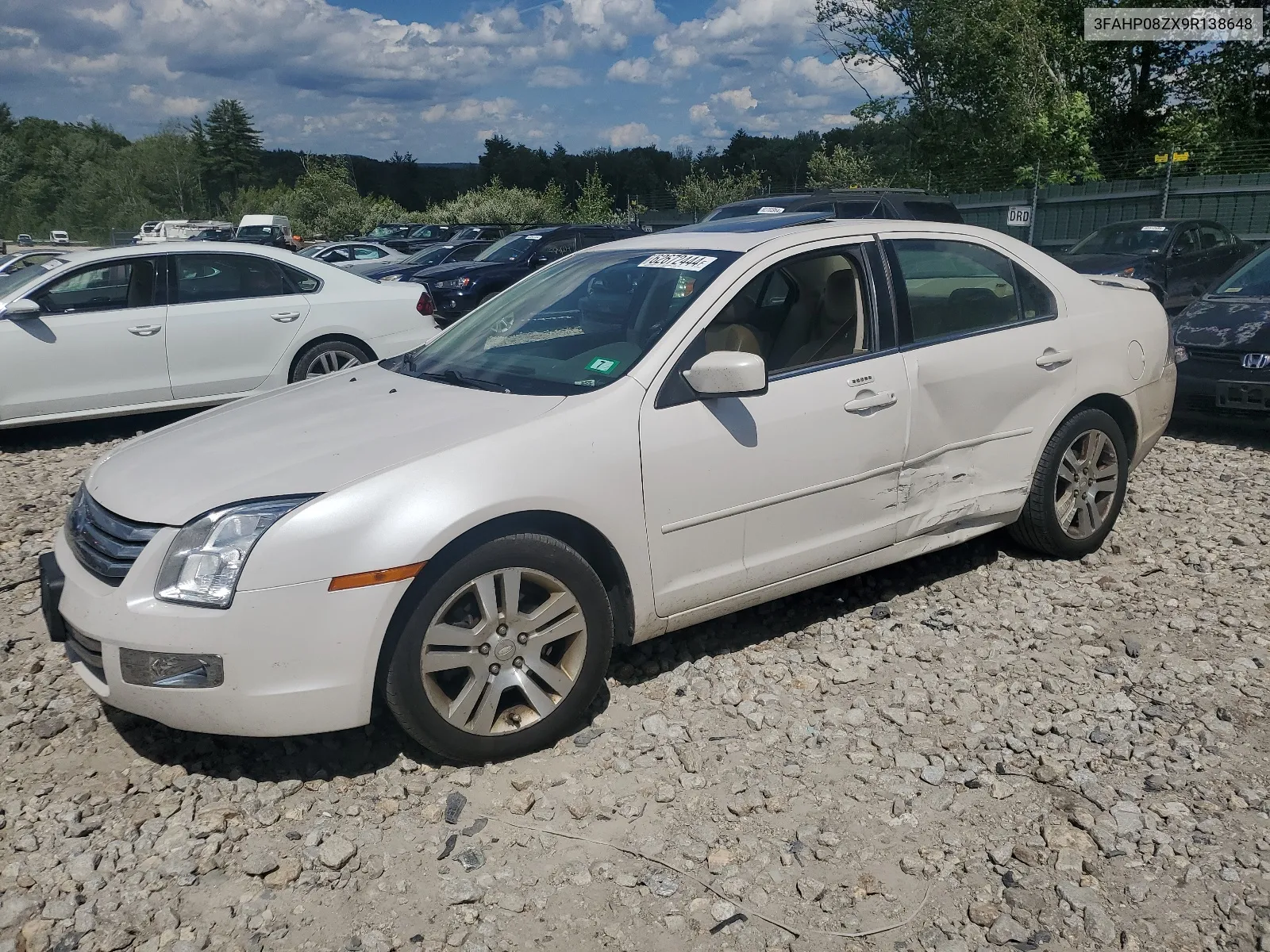 2009 Ford Fusion Sel VIN: 3FAHP08ZX9R138648 Lot: 62672444