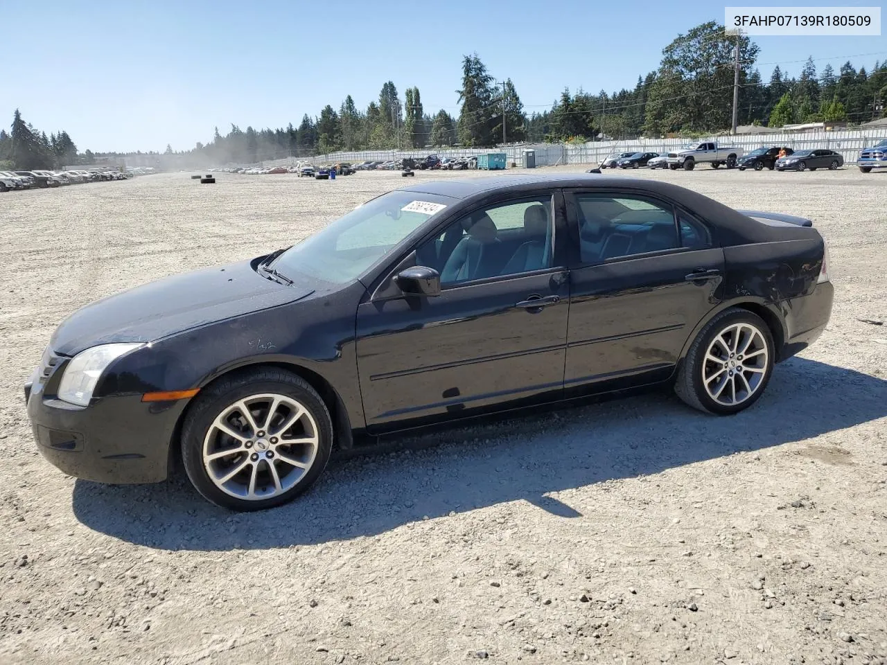 2009 Ford Fusion Se VIN: 3FAHP07139R180509 Lot: 62687434