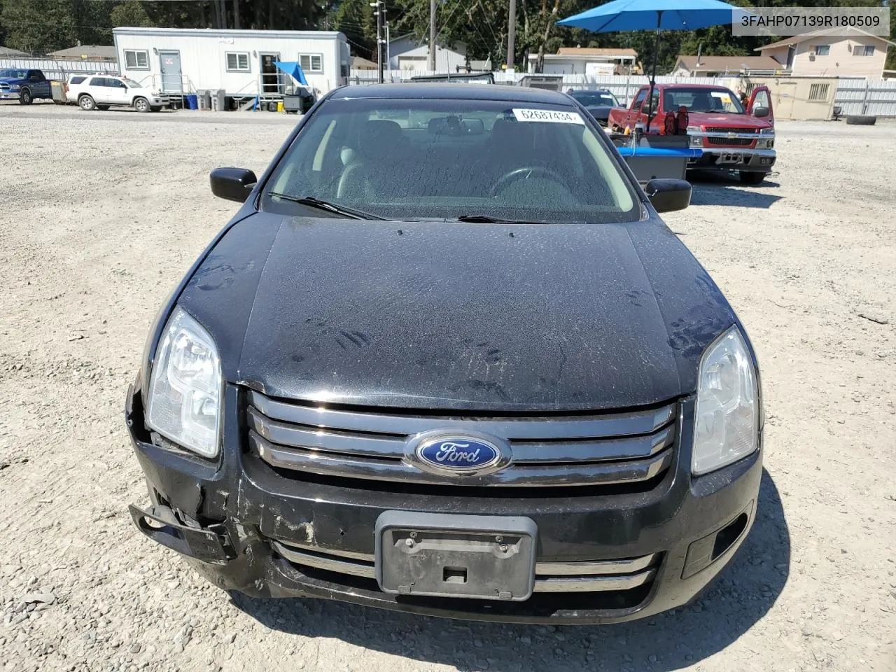 2009 Ford Fusion Se VIN: 3FAHP07139R180509 Lot: 62687434