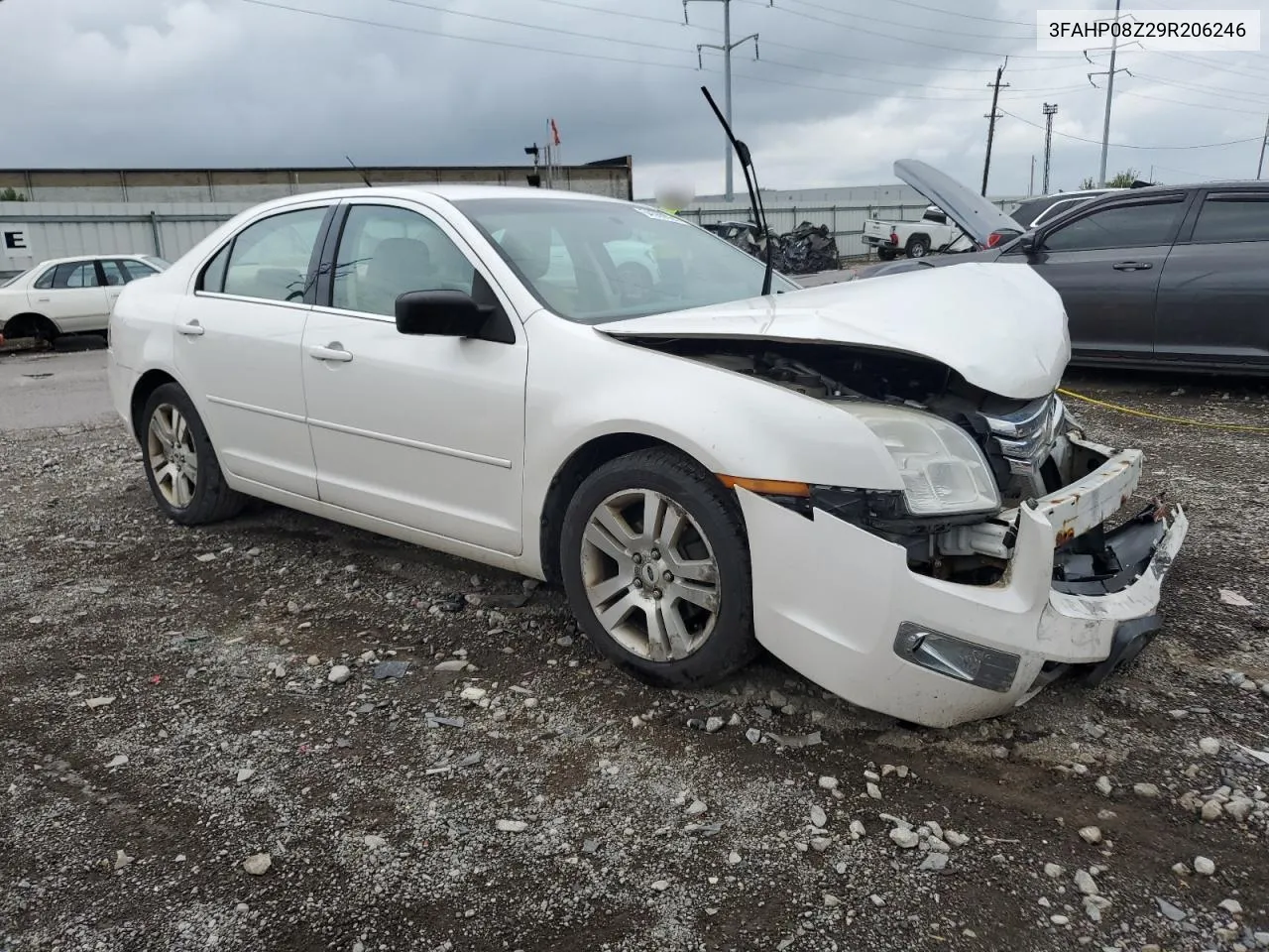 2009 Ford Fusion Sel VIN: 3FAHP08Z29R206246 Lot: 64569084