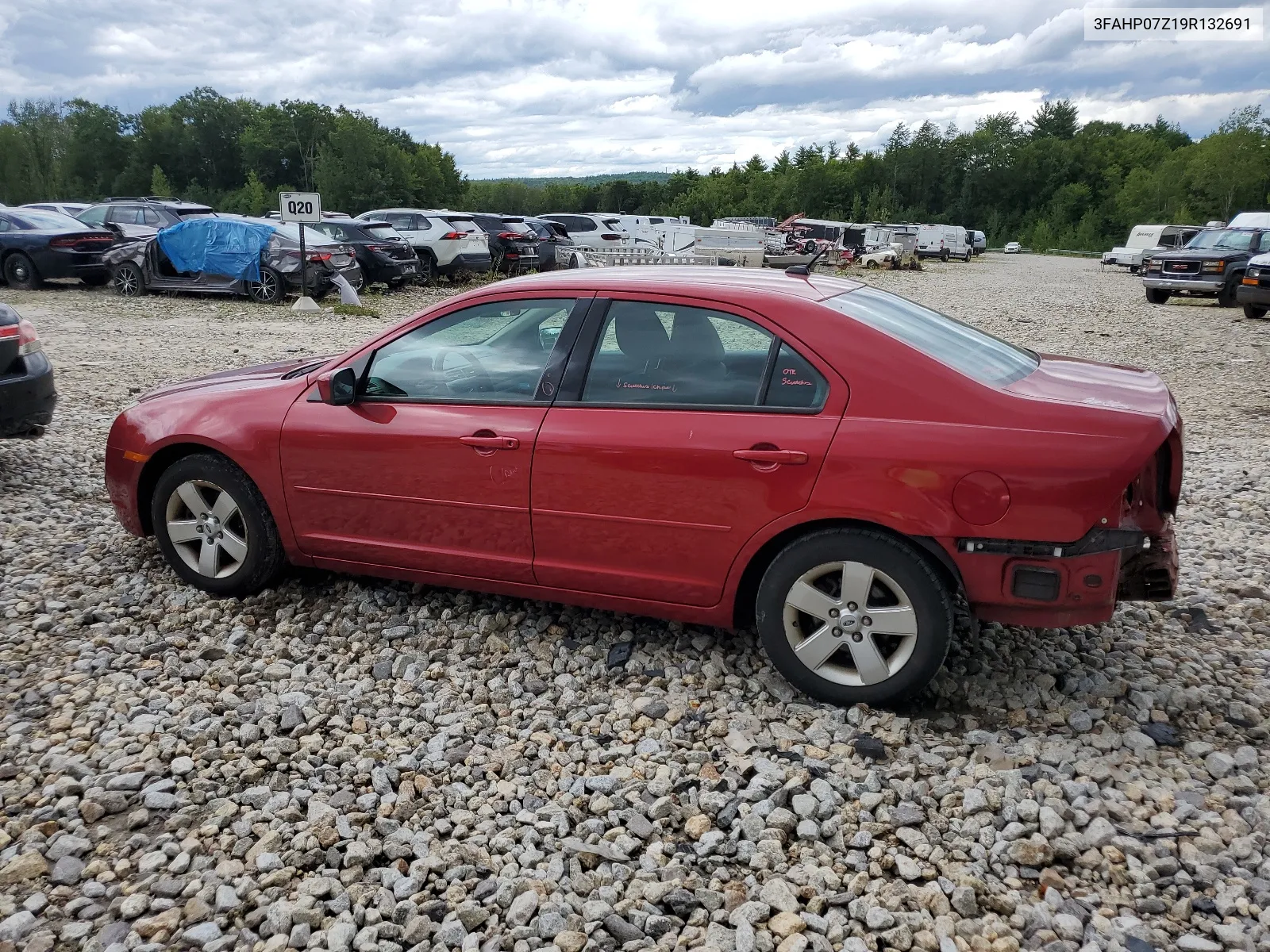 2009 Ford Fusion Se VIN: 3FAHP07Z19R132691 Lot: 66541424