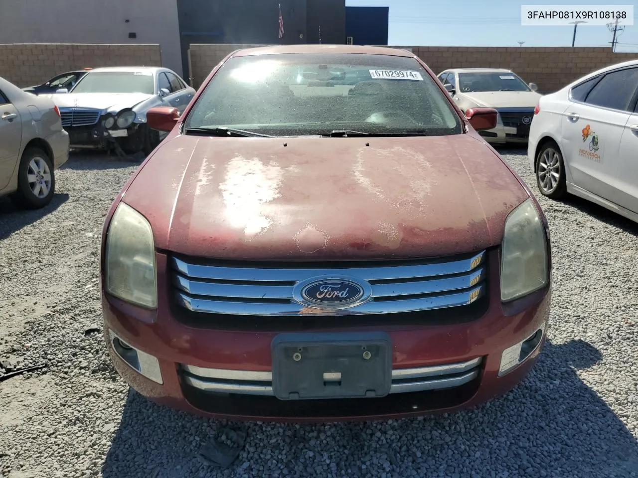 2009 Ford Fusion Sel VIN: 3FAHP081X9R108138 Lot: 67029974