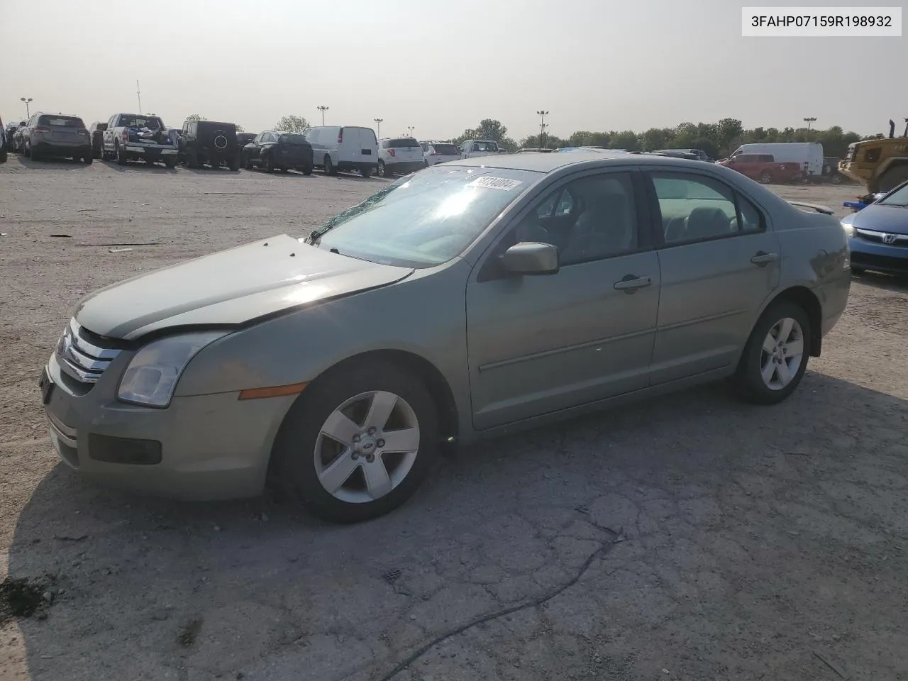 2009 Ford Fusion Se VIN: 3FAHP07159R198932 Lot: 68734084