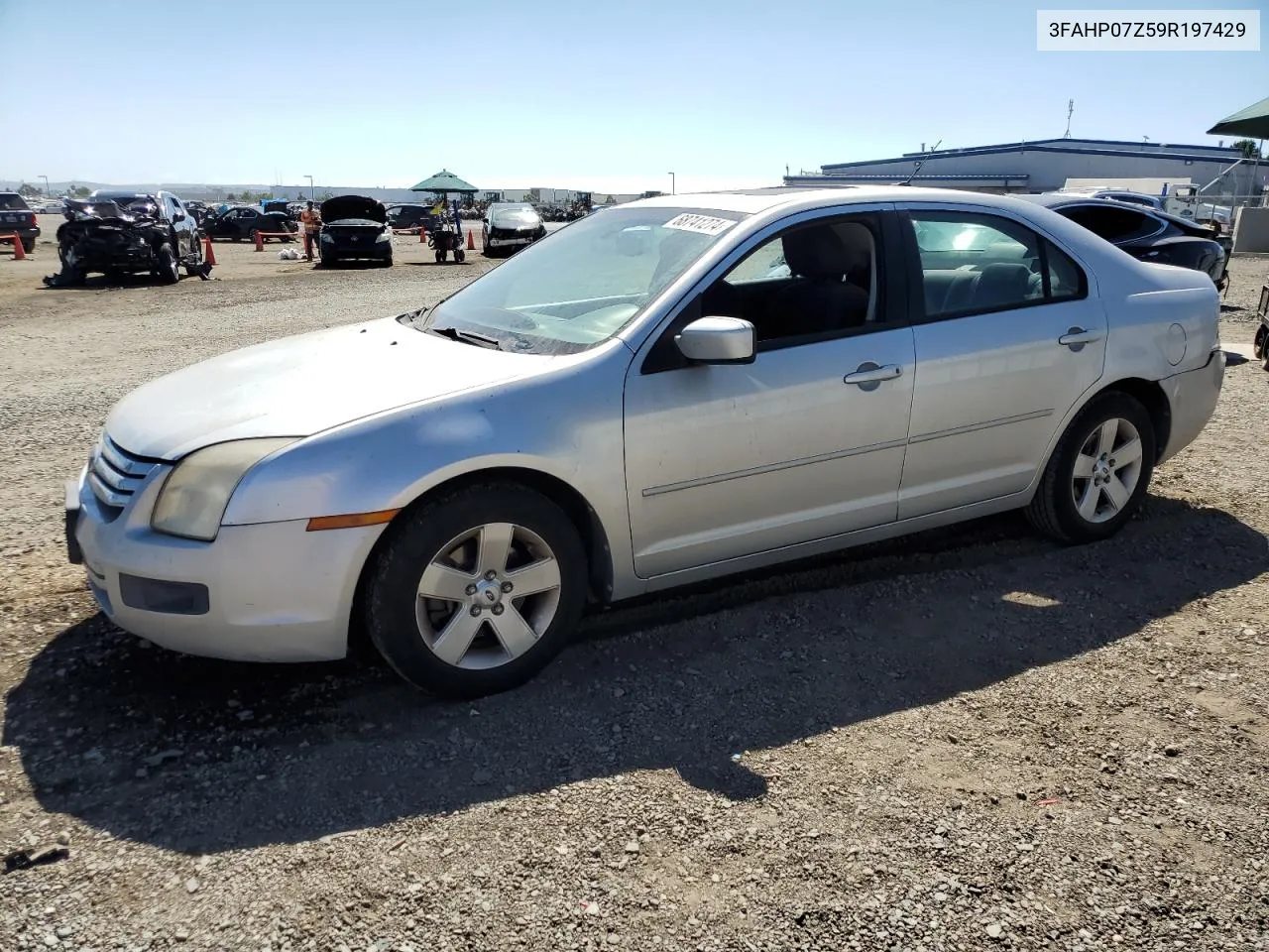 2009 Ford Fusion Se VIN: 3FAHP07Z59R197429 Lot: 68741274