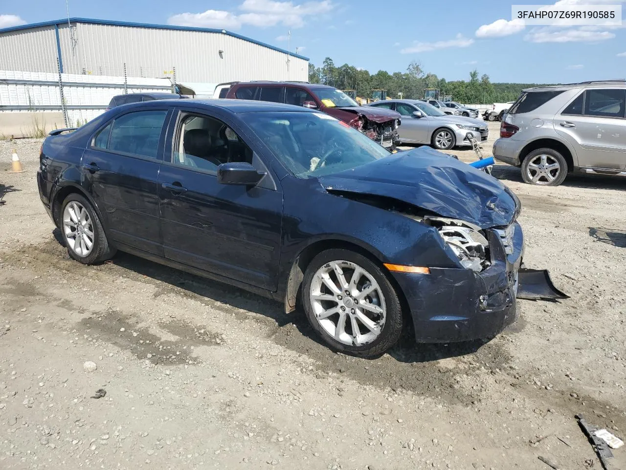 2009 Ford Fusion Se VIN: 3FAHP07Z69R190585 Lot: 68830274