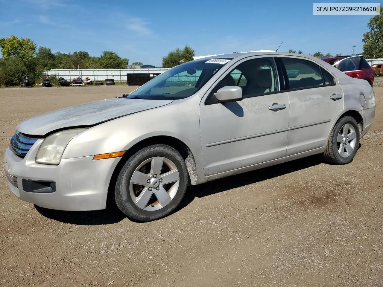 3FAHP07Z39R216690 2009 Ford Fusion Se