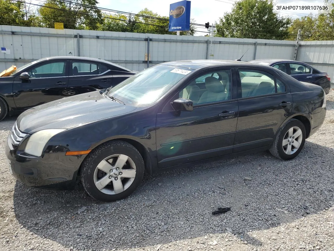 2009 Ford Fusion Se VIN: 3FAHP07189R107636 Lot: 69671424