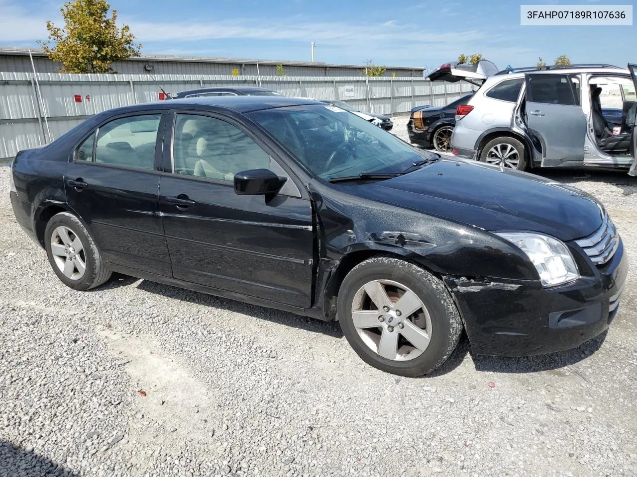 2009 Ford Fusion Se VIN: 3FAHP07189R107636 Lot: 69671424