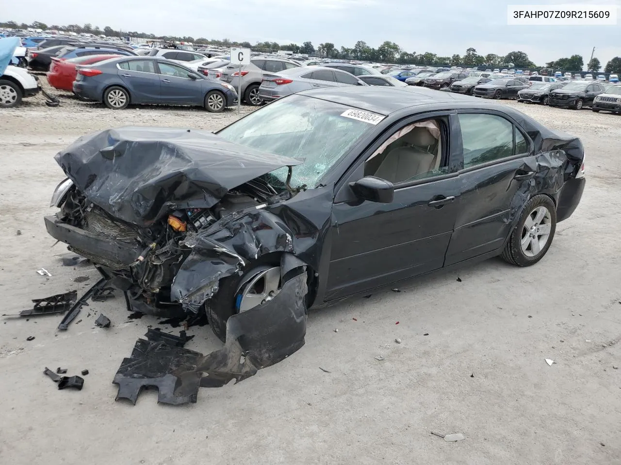 2009 Ford Fusion Se VIN: 3FAHP07Z09R215609 Lot: 69820034