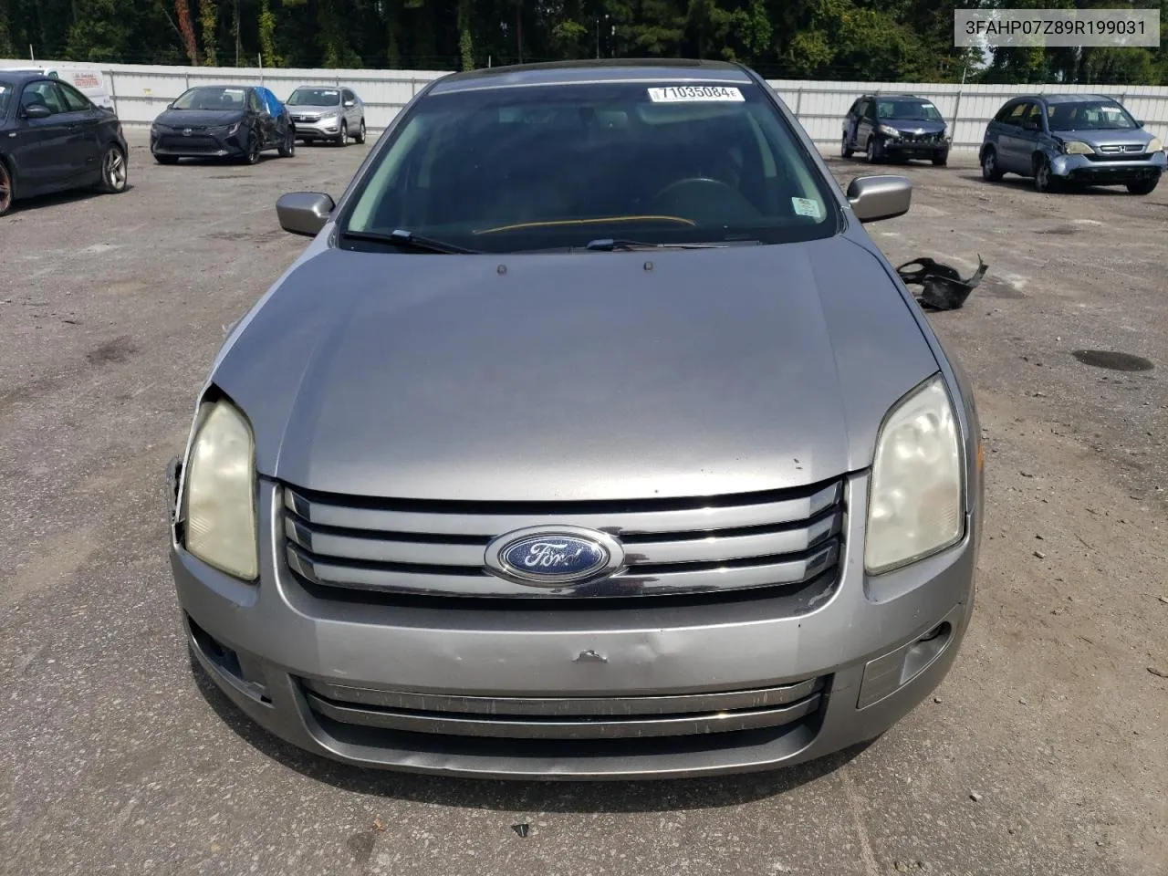 2009 Ford Fusion Se VIN: 3FAHP07Z89R199031 Lot: 71035084