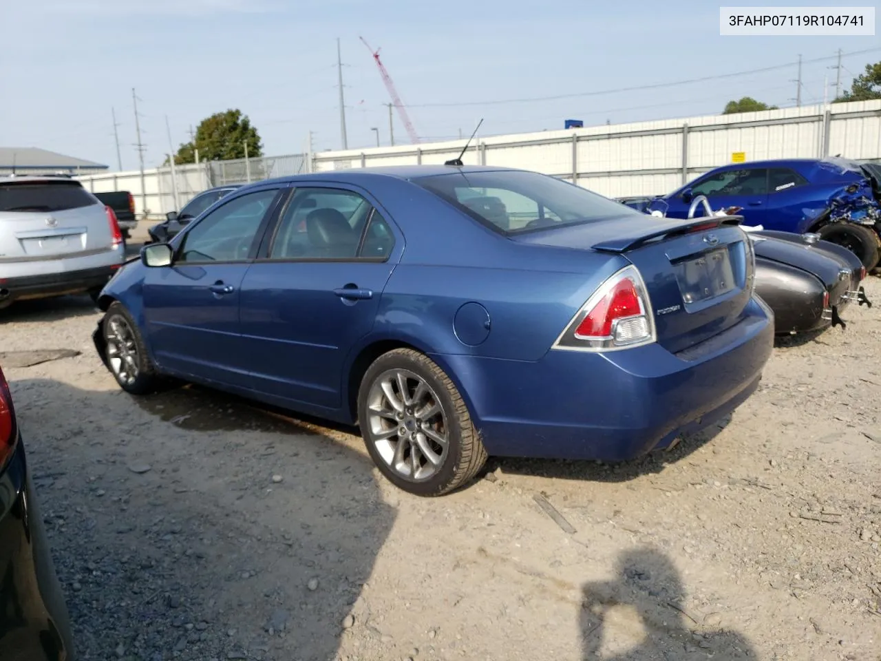 2009 Ford Fusion Se VIN: 3FAHP07119R104741 Lot: 71250194