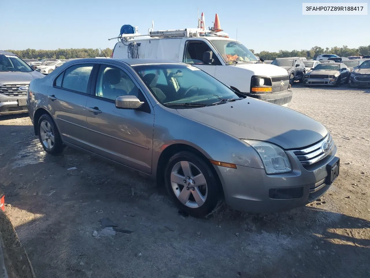 2009 Ford Fusion Se VIN: 3FAHP07Z89R188417 Lot: 71262644