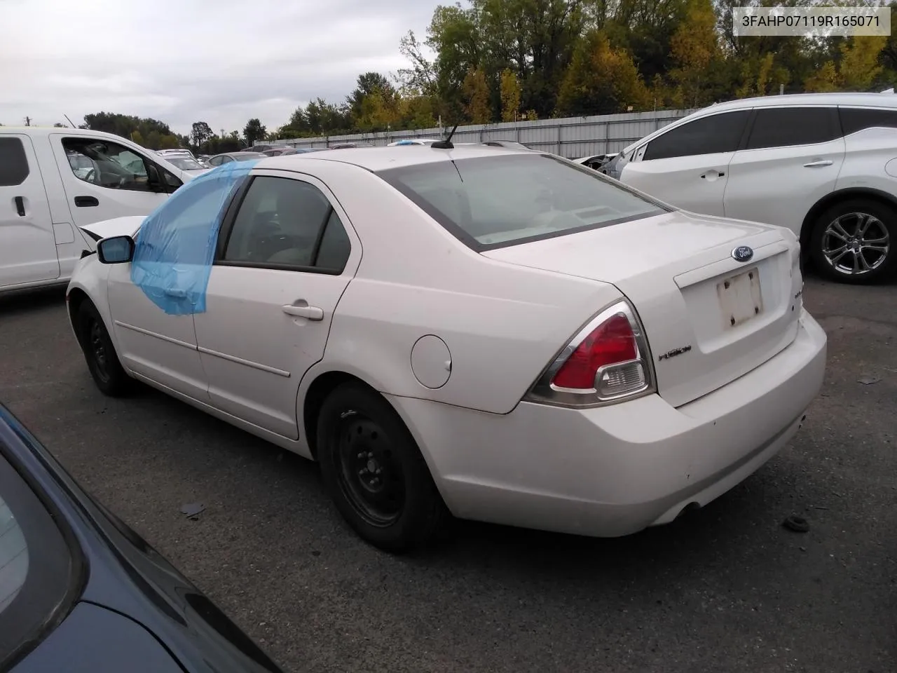 2009 Ford Fusion Se VIN: 3FAHP07119R165071 Lot: 71393344