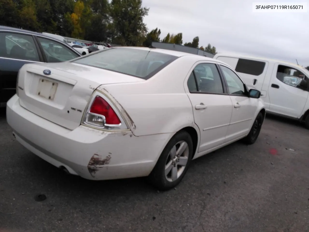 2009 Ford Fusion Se VIN: 3FAHP07119R165071 Lot: 71393344