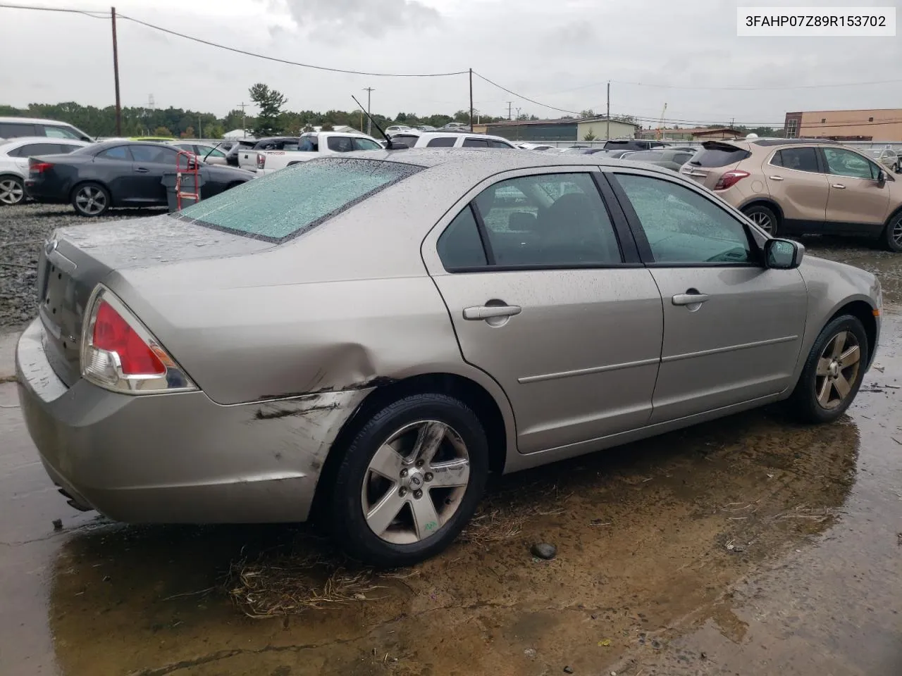 2009 Ford Fusion Se VIN: 3FAHP07Z89R153702 Lot: 71952764