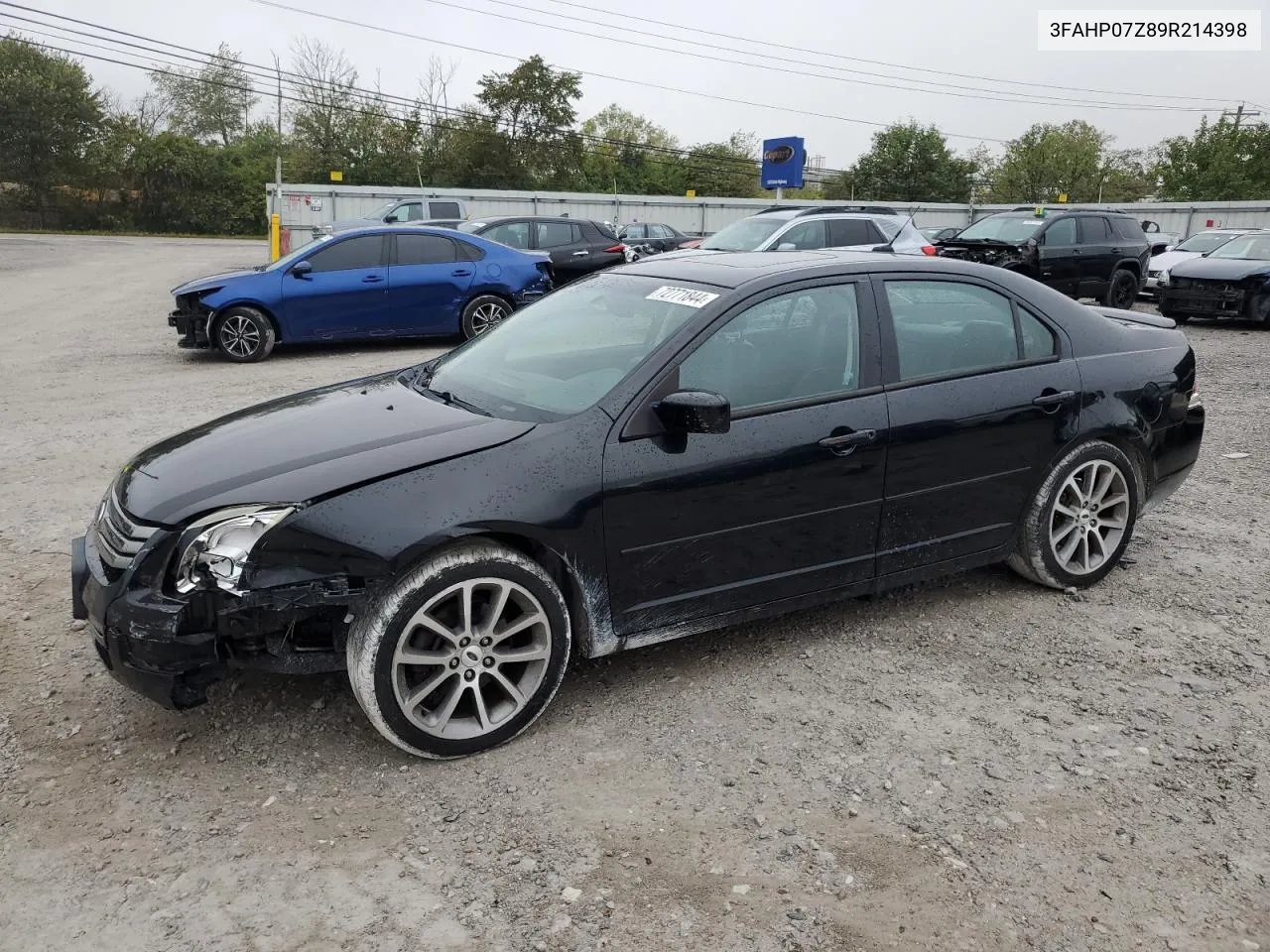 2009 Ford Fusion Se VIN: 3FAHP07Z89R214398 Lot: 72771844