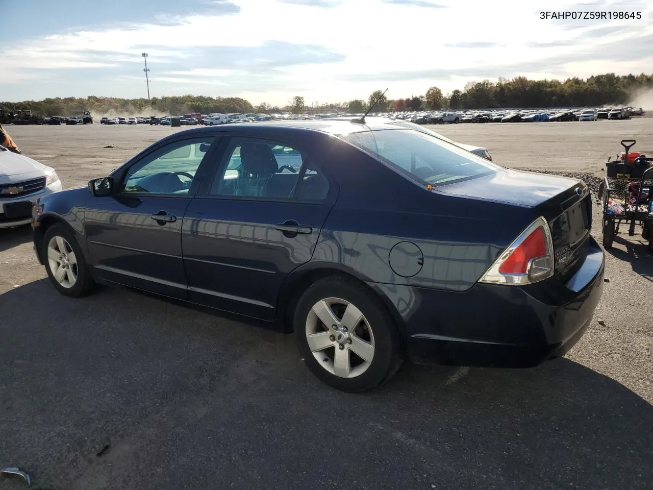 2009 Ford Fusion Se VIN: 3FAHP07Z59R198645 Lot: 75022564