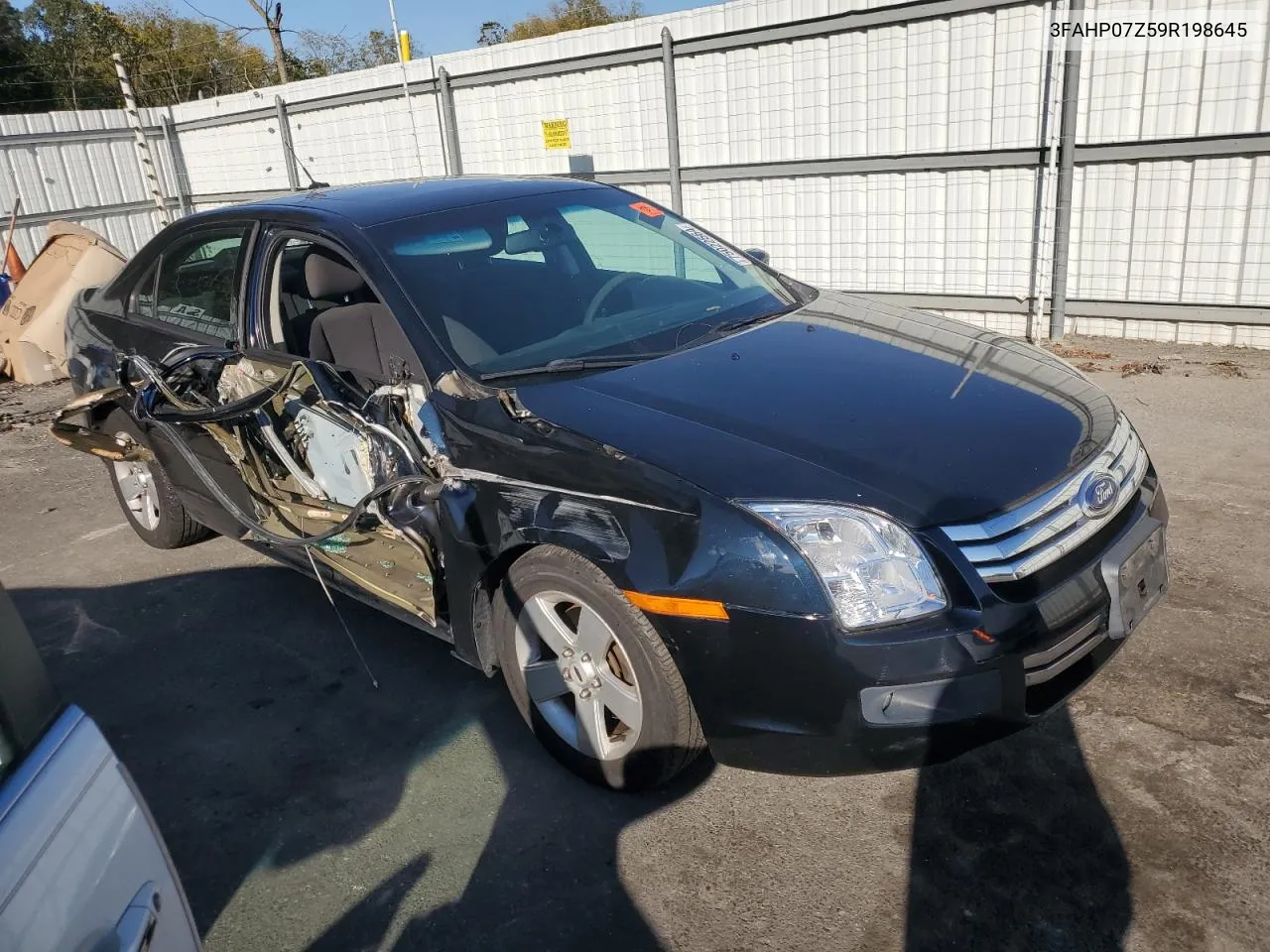 2009 Ford Fusion Se VIN: 3FAHP07Z59R198645 Lot: 75022564