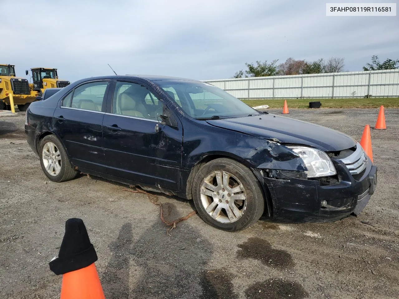 2009 Ford Fusion Sel VIN: 3FAHP08119R116581 Lot: 77174924