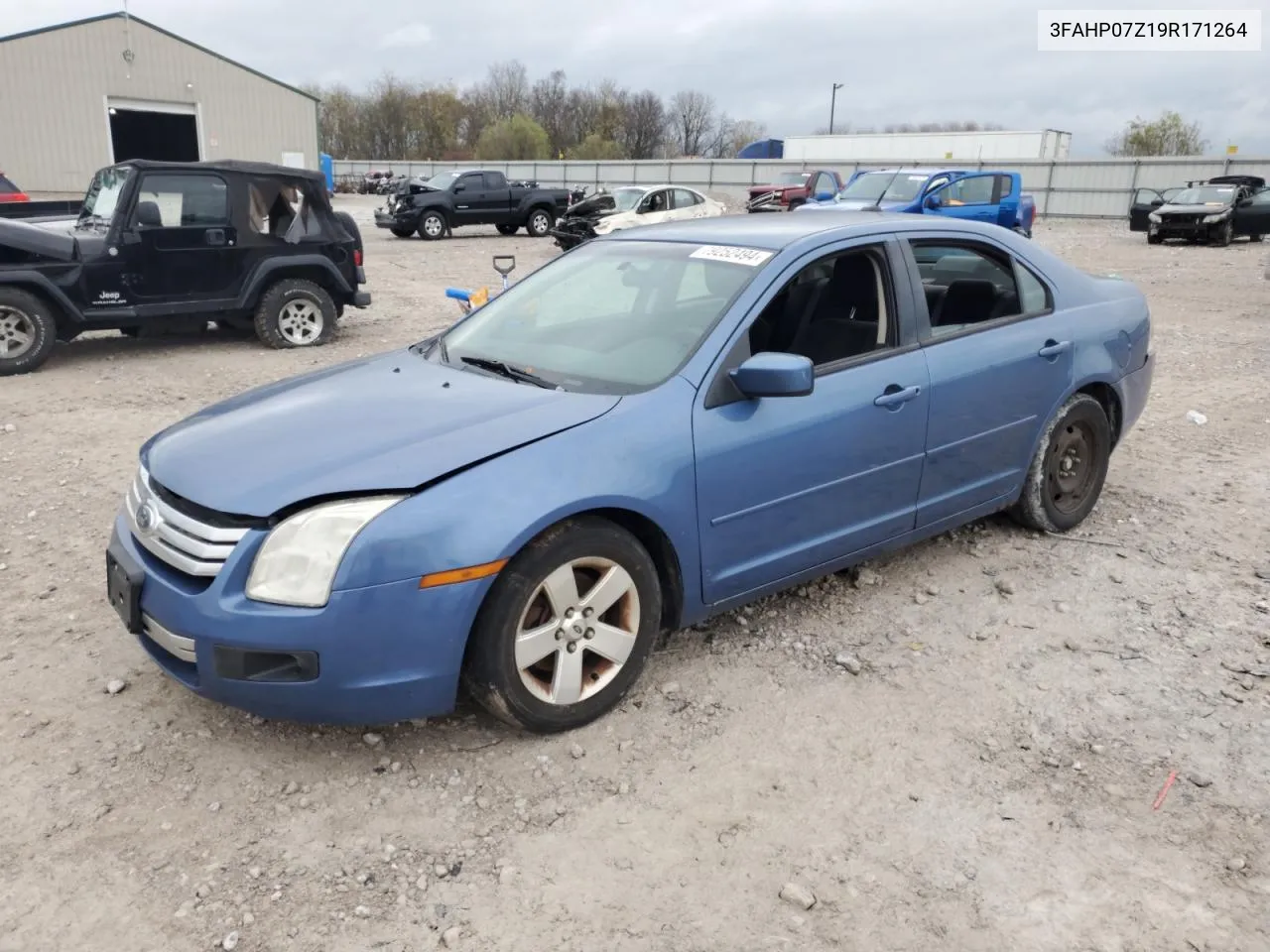 2009 Ford Fusion Se VIN: 3FAHP07Z19R171264 Lot: 79252494