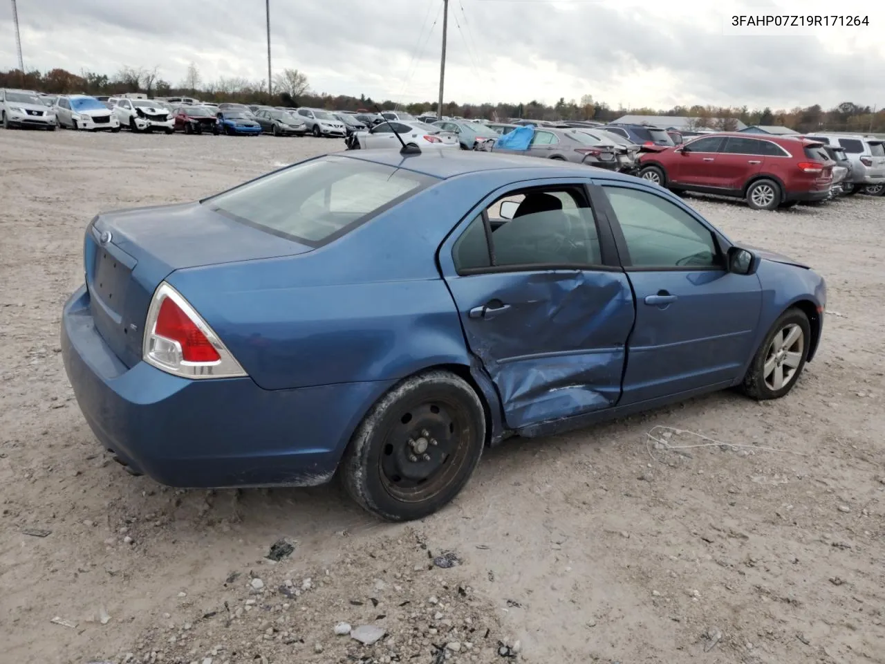 2009 Ford Fusion Se VIN: 3FAHP07Z19R171264 Lot: 79252494