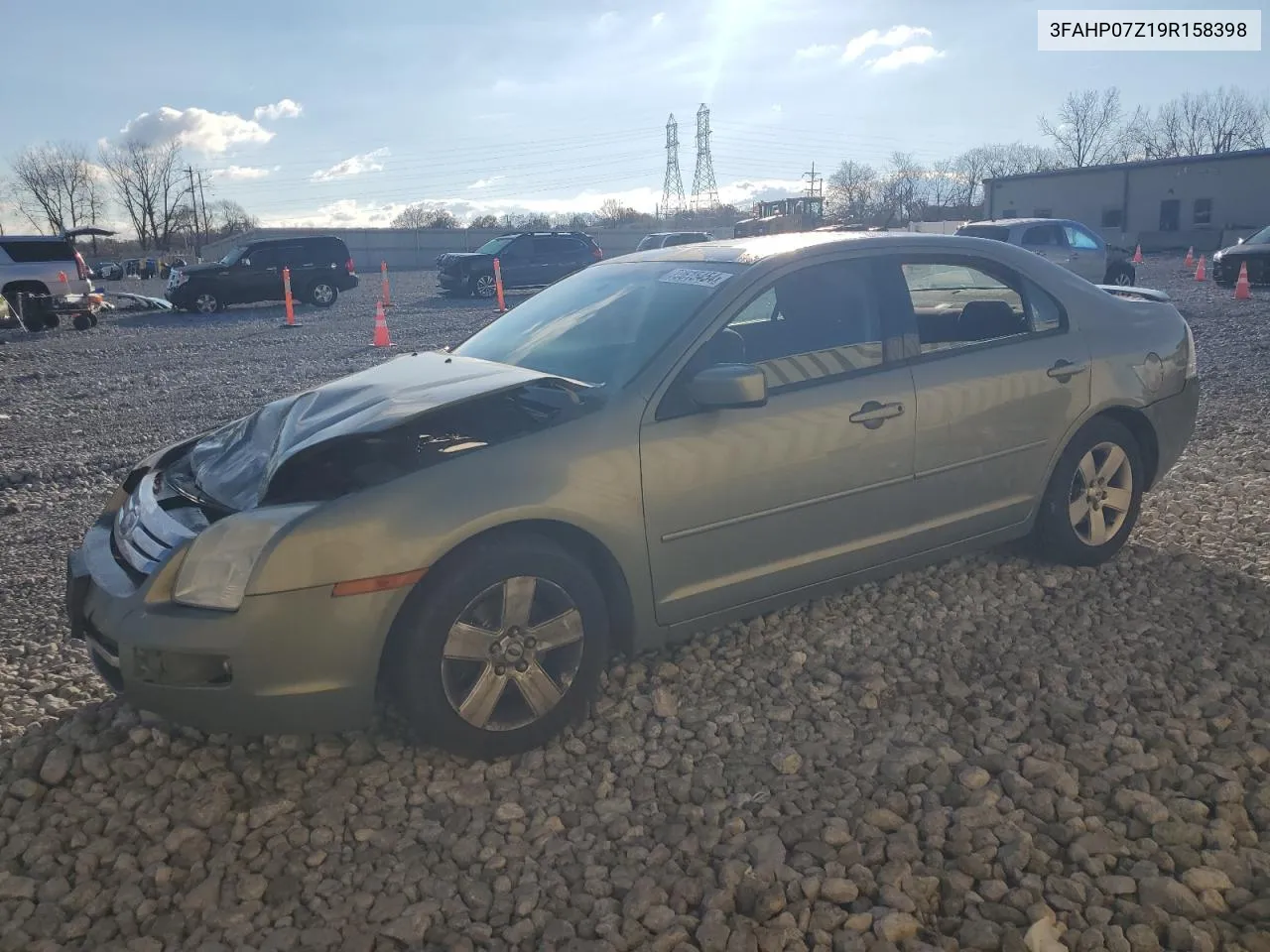 2009 Ford Fusion Se VIN: 3FAHP07Z19R158398 Lot: 79615454